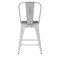 Flash Furniture White Metal Stool with Gray Poly Seat ET-3534-24-WH-PL1G-GG - alternate 2